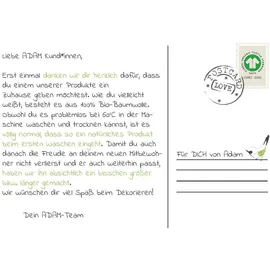 ADAM Audio Adam »Uni Collection« Ösen 1 Stk. tlg. Blickdichter aus 100% Bio-Baumwolle, blau