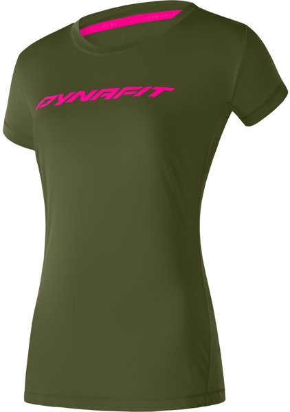 Dynafit Traverse 2 - Trailrunningshirt - Damen - Dark Green/Pink - I42 D36