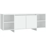 vidaXL TV-Schrank Weiß 130x35x50 cm Holzwerkstoff