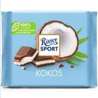 Ritter Sport Kokos mit Alpen Vollmilch Schokolade und Milchcreme 12x100g