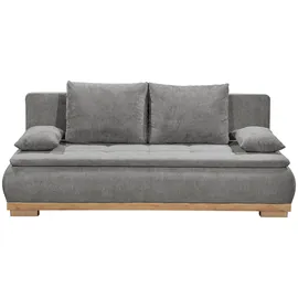 ed exciting design Schlafsofa Polyester 2-Sitzer Dunkelgrau