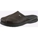 Pantoffel, Herren, Gr. 47, schoko, Lederimitat, Schuhe