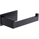 PURELLEL Toilettenpapierhalter Edelstahl Schwarz ohne Bohren Rollenhalter