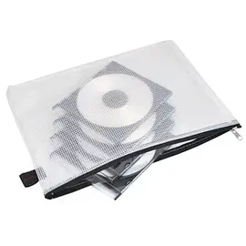 FolderSys Reißverschlussbeutel DIN B5 transparent/schwarz 1 St.