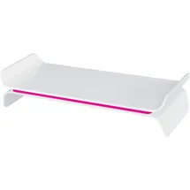Leitz Ergo WOW Monitorständer verstellbar Pink/Weiß