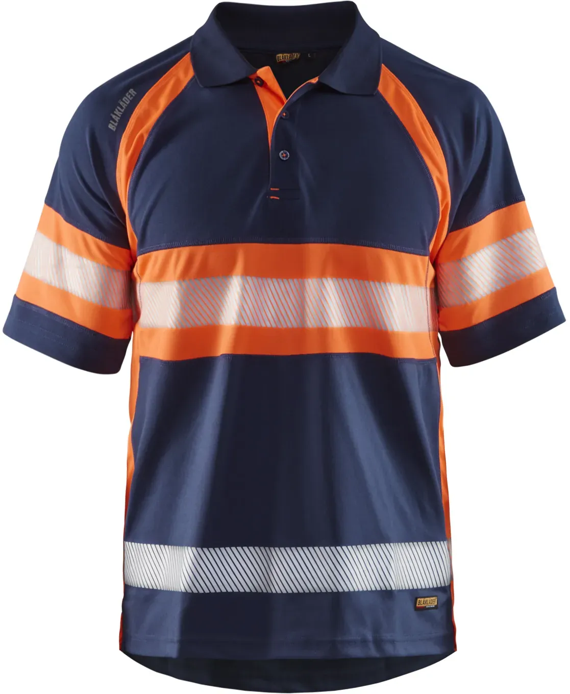 Blakläder High Vis Polo Shirt 3338 1051 in div. Farben - marineblau/orange - S