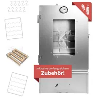 Lemodo Räucherofen Edelstahl mit Kaltrauchgenerator, Räucherschrank