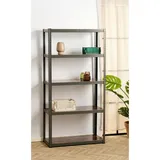 Schwerlastregal Metall 90x180x40 cm schwarz