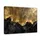 WallArena Leinwandbild Abstrakt Gold Schwarz 100x70