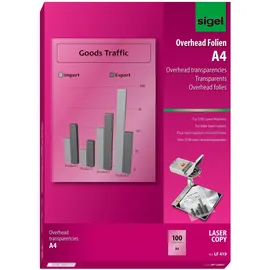 Sigel Laserfolien klar A4 100 St.