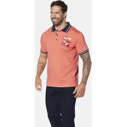 Poloshirt JAN VANDERSTORM "Poloshirt OLFTIN", Damen, Gr. 3XL, orange (hellorange), Obermaterial: 100% Baumwolle CO., Shirts