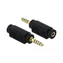 Delock Audiokoppler - Symmetrisches Stereo 4,4 mm männlich zu Mini-Stecker weibl