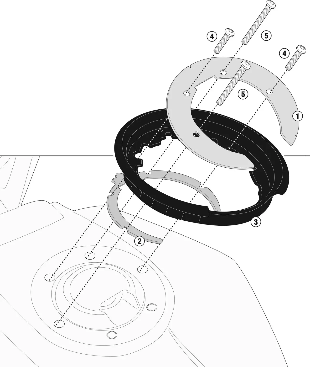 Givi BF Adapter, Support Tanklock