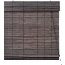 VICTORIA M Bambus-Raffrollo 60 x 220 cm dunkelbraun