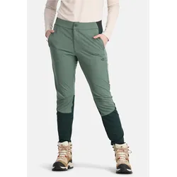 Stoffhose KARI TRAA "Sanne", Damen, Gr. L, EURO-Größen, grün, 94% Polyester, 6% Elasthan, sportlich, Hosen, mit vorgeformten Knien