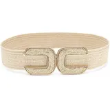 LASCANA Taillengürtel Materialmix beige 105