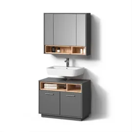 livinity® Temo 2-tlg. Anthrazit
