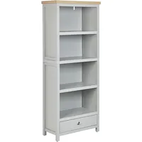 Beliani Bücherregal 72 x 35 x 180 cm Grau