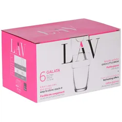 TABLE PASSION Glas galata hohe Form 34 cl stapelbar x6 Tranparent Rund Glas