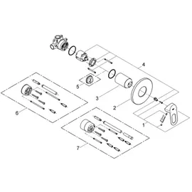 Grohe BauLoop Duscharmatur Unterputz für 1 Verbraucher Chrom 29042000