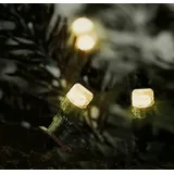 Buri LED-Lichterkette mit Timer und Fernbedienung 3m 40 LEDs Warmweiß