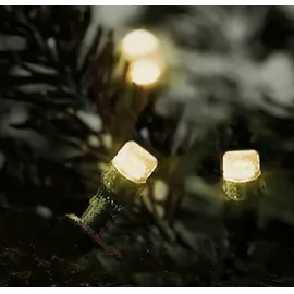 Buri LED-Lichterkette mit Timer und Fernbedienung 3m 40 LEDs Warmweiß