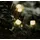 Buri LED-Lichterkette mit Timer und Fernbedienung 3m 40 LEDs Warmweiß