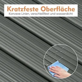 Sekey Sichtschutzmatte PVC 100 x 400 cm Hellgrau
