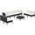vidaXL Garten-Lounge-Set 9-tlg. schwarz
