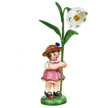 Hubrig Volkskunst GmbH Blumenkind Mädchen mit Märzenbecher 11 cm