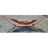 DIPMAR - Hängemattengestell aus Holz - 320cm Länge, bis zu 150kg Gewicht | Hängematte Gestell aus massivem Fichtenholz | Hammock Stand