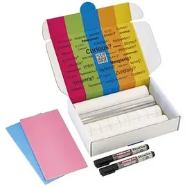 playroom Moderationszubehör Magic Chat 4 Magic-Chart-Rollen, 1 Whiteboardmarker, 1 Flipchartmarker, 2 Sets Magic-Chart-Notizen