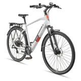 Telefunken Trekking E-Bike Elektrofahrrad 28 Zoll 8-Gang Kettenschaltung Heckmotor 250W 417,6Wh Akku Pedelec XT490 Herren