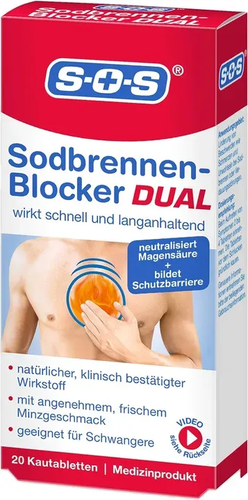 SOS Sodbrennen Blocker Dual 20 Stück