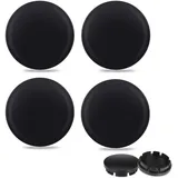 4 Stück Nabendeckel 60mm, Universal Radnabenkappen aus Hochwertiges ABS, Radnabenabdeckung Polierte Oberfläche, Schwarz Felgenkappen Ersetzen Kompatibel