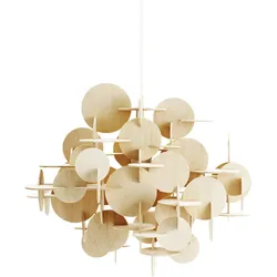 Normann Copenhagen - Bau Pendelleuchte, natur, groß