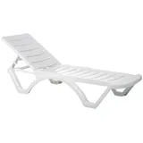 CLP 10er Set Sonnenliege Aqua weiß