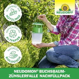 NEUDORFF Neudomon BuchsbaumzünslerFalle Nachfüllpack mit 2 Lockstoffdepots 1 Set