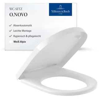 Villeroy & Boch O.novo WC-Sitz 9M38S101 Absenkautomatik QuickRelease Weiß Alpin