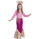 Dress Up America Kleine Mädchen Prinzessin Meerjungfrau rosa Kostüm, 827-M, mehrfarbig, größe 8-10 jahre (taille: 76-82 höhe: 114-127 cm)