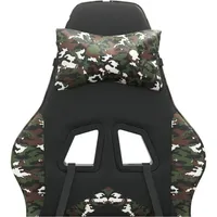 vidaXL Gaming-Stuhl Schwarz Tarnfarben Kunstleder
