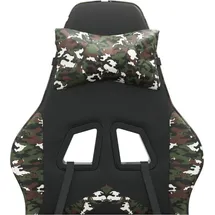 vidaXL Gaming-Stuhl Schwarz Tarnfarben Kunstleder