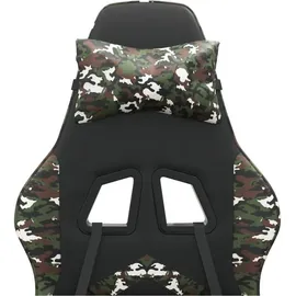 vidaXL Gaming-Stuhl Schwarz Tarnfarben Kunstleder