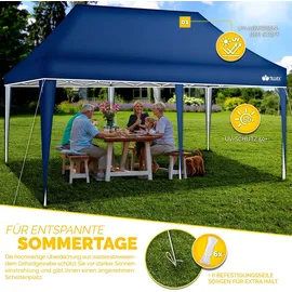 tillvex Faltpavillon 3 x 6 m Blau