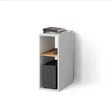livinity® PC-Schrank 28,5 x 72 x 50 cm Weiß/Goldkraft Eiche