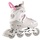 Nils Extreme 2-In-1 Inliner Eishockey Camille, Grau-Rosa S(29-33)