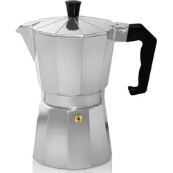 Espressokocher KRÜGER "Italiano", silber (silberfarben), 0,7 l, 12 Tasse(n), Kaffeemaschinen, traditionell italienisch, aus Aluminium, mit Silikon-Dichtungsring