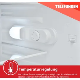 Telefunken C-135-100-W Kühlschrank (135 l, 838 mm hoch, Weiß)