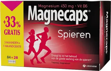 Magnecaps Muskeln Magnesium 450mg Und Vitamin B6 84+28 Kapseln Promo +33% Gratis