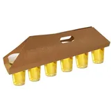 Papstar Tragetabletts 30 St. 12 cm x 9,5 cm Braun